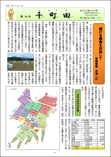 広報誌「千町田」54号
